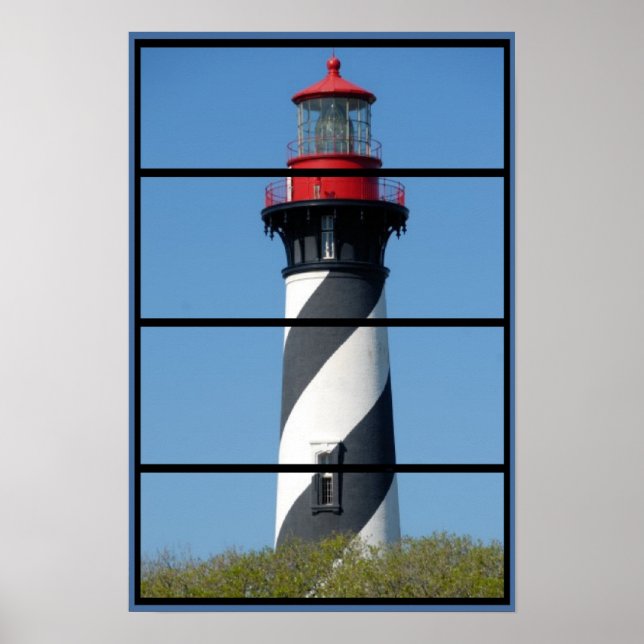 Scenic St Augustine Lighthouse Window poster (Front)