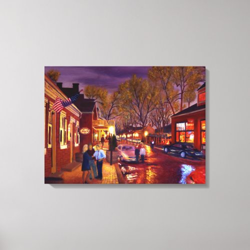 Scenic St Charles Historic District Canvas Print