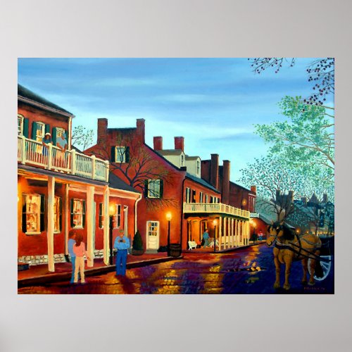 Scenic St Charles Historic District II Poster