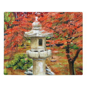 Scenic St Louis Missouri Japanese Garden Jigsaw Puzzle