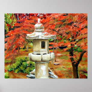 Scenic St Louis Missouri Japanese Garden Poster