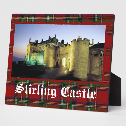 Scenic Stirling Castle Tabletop Plaque