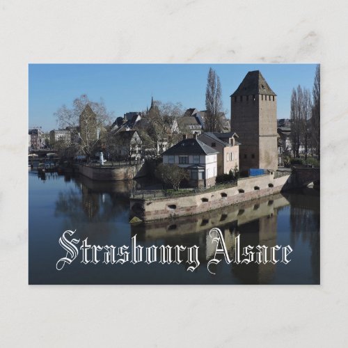 Scenic Strasbourg Alsace France Ponts Couverts Postcard