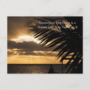 Scenic Sunset Photography Postcard
