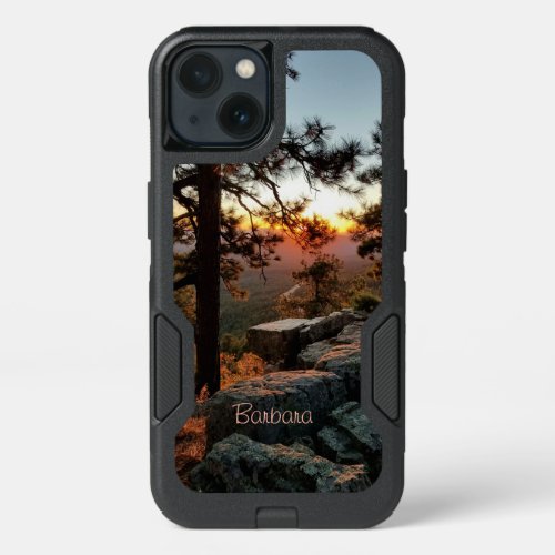 Scenic Sunset View  Pine Trees  Mogollon Rim AZ iPhone 13 Case