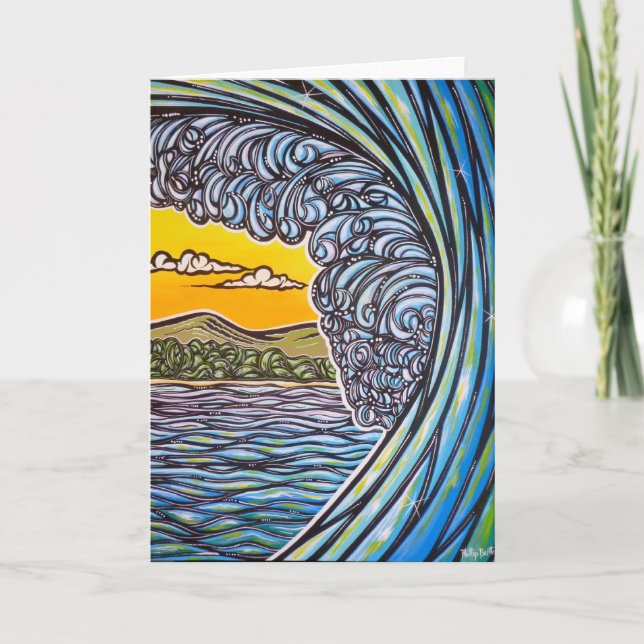 Scenic Surf Blank Greeting Card (Front)