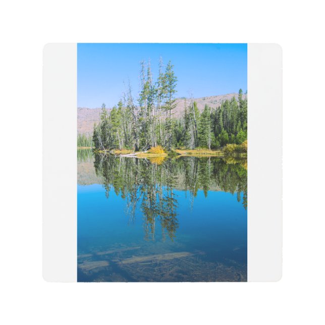 Scenic Sylvan Lake Yellowstone National Park Metal Print (Front)