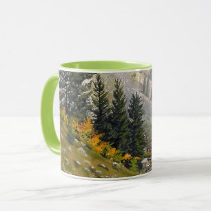 Scenic Taylor River Colorado Painting Mug