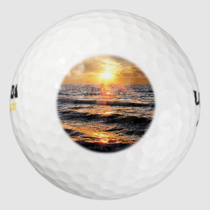 Scenic Tropical Beach Golf Balls