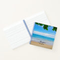 Scenic Tropical Beach Sun Sand and Surf Notebook | Zazzle