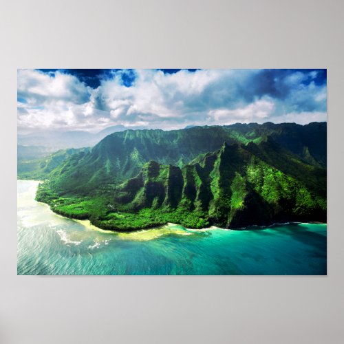 Scenic Tropical kauai Hawaii Island Poster