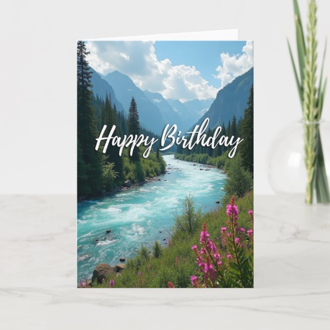 Scenic Turquoise River Card (Front)