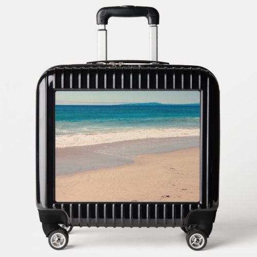 Scenic Turquoise Teal Beach Custom Photo Luggage