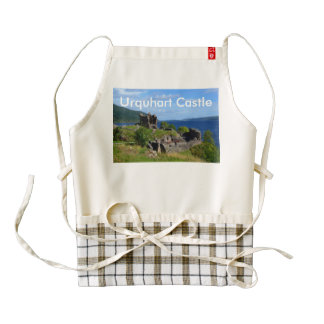Scenic Urquhart Castle Ruins Zazzle HEART Apron