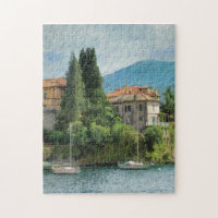 Scenic Varenna, Italy on Lake Como Jigsaw Puzzle
