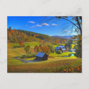 Scenic Vermont, beautiful landscape photo, Postcard