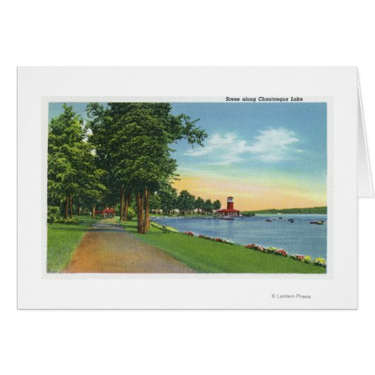 Scenic View along the Lake Cards (Front Horizontal)