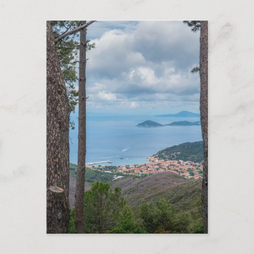 Scenic view around the area of Marciana Elba Holiday Postcard