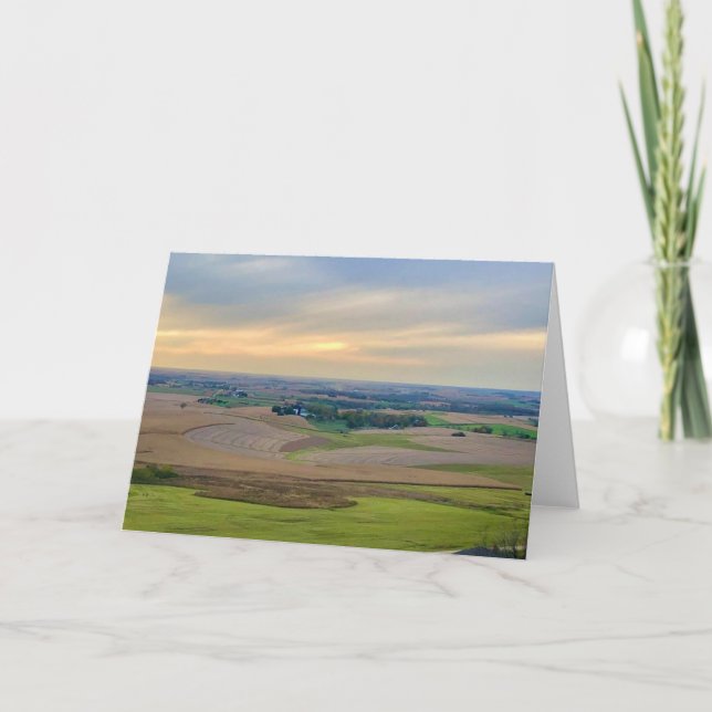 Scenic View Dramatic Landscape Blank Card (Front)
