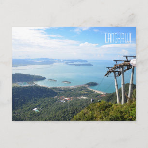 Scenic View Langkawi Cable Car Travel Souvenir Postcard