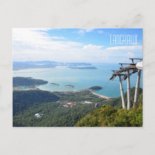 Scenic View Langkawi Cable Car Travel Souvenir Postcard