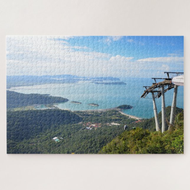 Scenic View Langkawi Mountain Cable Car Souvenir Jigsaw Puzzle (Horizontal)