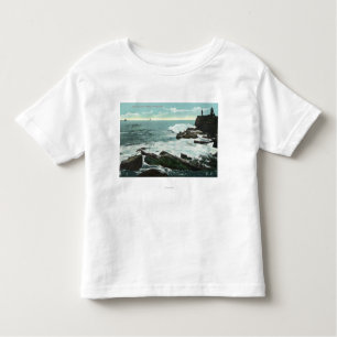 Scenic View of Cape Cottage of the Rocky Shore Toddler T-shirt