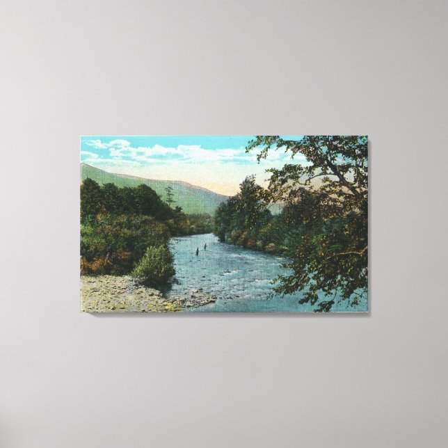 Scenic View of Good Fishing Canvas Print (Front)