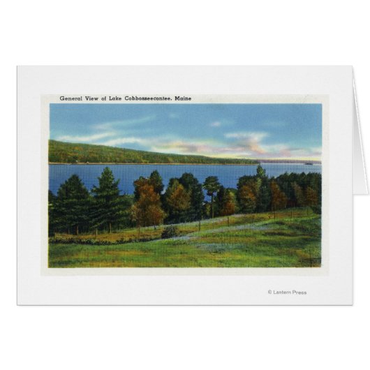 Scenic View of Lake Cobbosseecontee Cards (Front Horizontal)