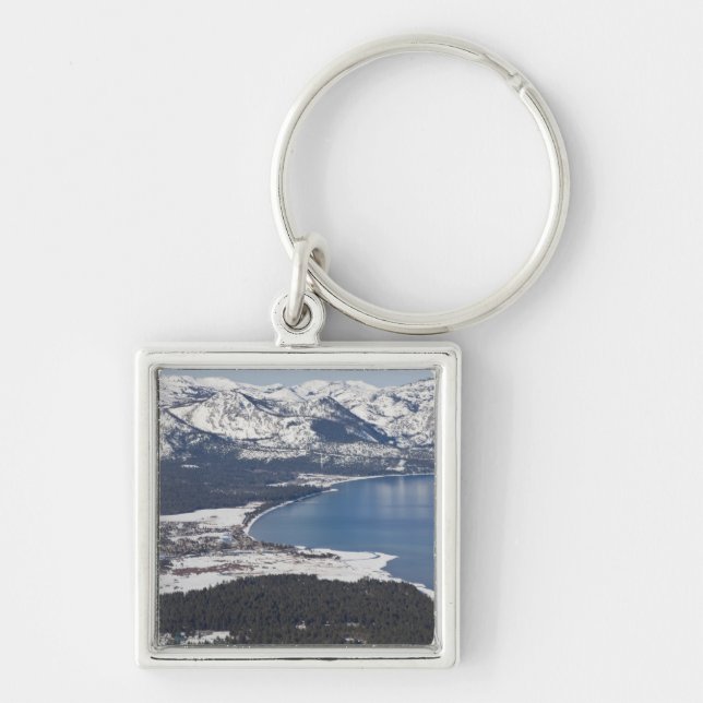 Scenic view of Lake Tahoe, USA Keychain (Front)