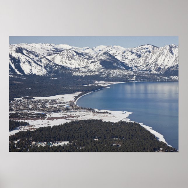 Scenic view of Lake Tahoe, USA Poster (Front)