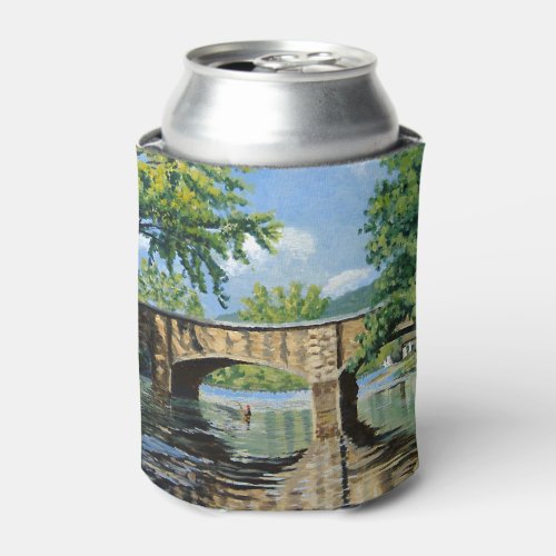 Scenic View of Missouri Trout Stream Fishing Can Cooler