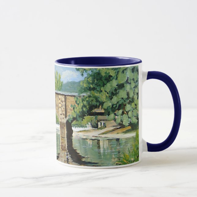 Scenic View of Missouri Trout Stream Fishing Mug (Right)
