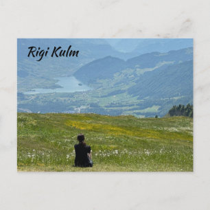 Scenic View Rigi Kulm Switzerland Postcard