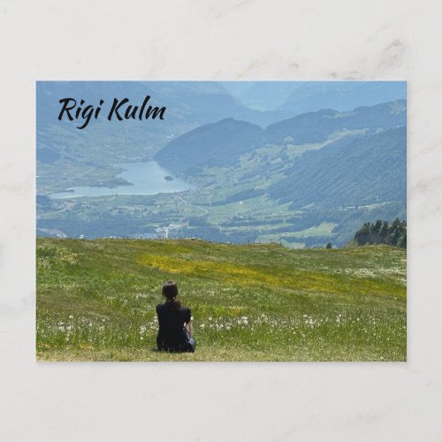 Scenic View Rigi Kulm Switzerland Postcard