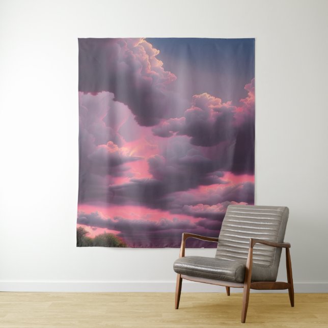 Scenic View Summer Sunset Tapestry (In Situ)