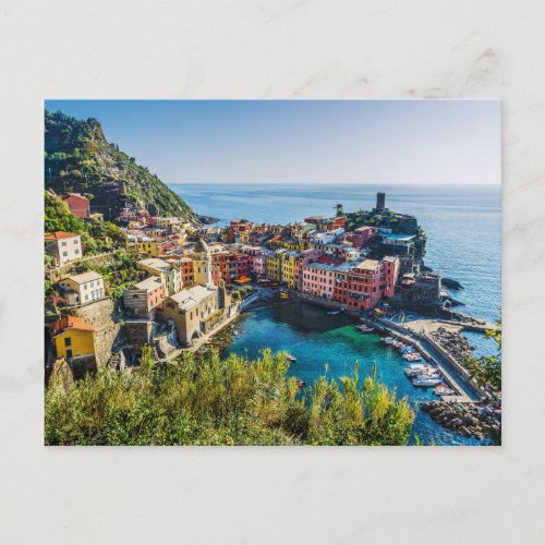 Scenic Village Cinque Terre Liguria Italy Postcard