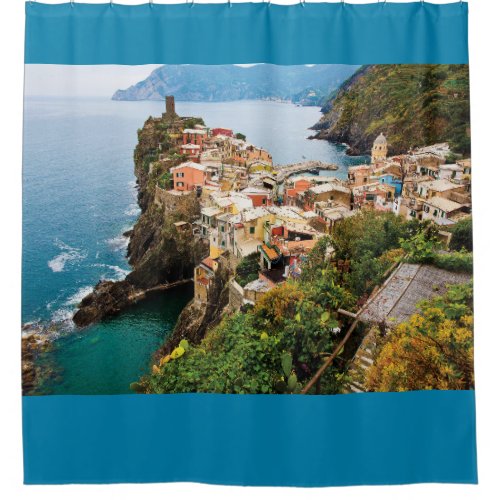 Scenic Village Cinque Terre Liguria Italy Shower Curtain