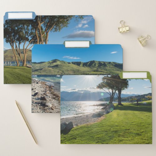 Scenic Washington Landscapes Lake Chelan Wenatchee File Folder