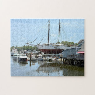 Scenic waterfront in Kennebunkport Maine Jigsaw Puzzle