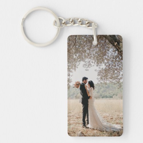 Scenic Wedding Couple Keychain