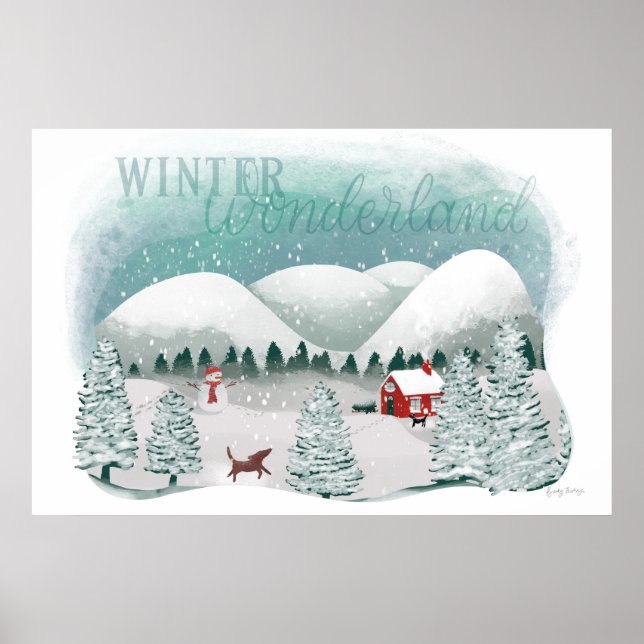 Scenic Winter Wonderland Poster (Front)