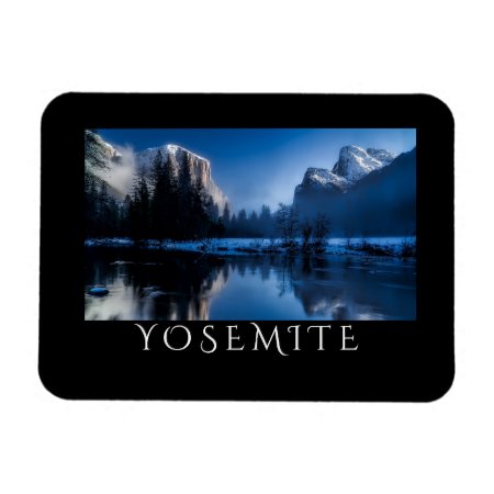 Scenic Yosemite In Winter Magnet