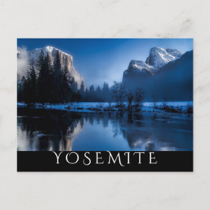 Scenic Yosemite in Winter Postcard