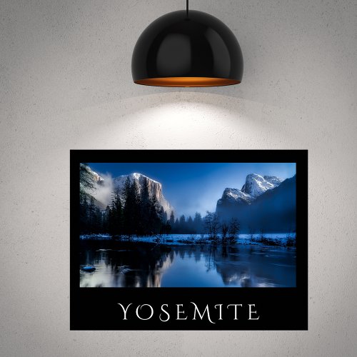 Scenic Yosemite in Winter  Poster