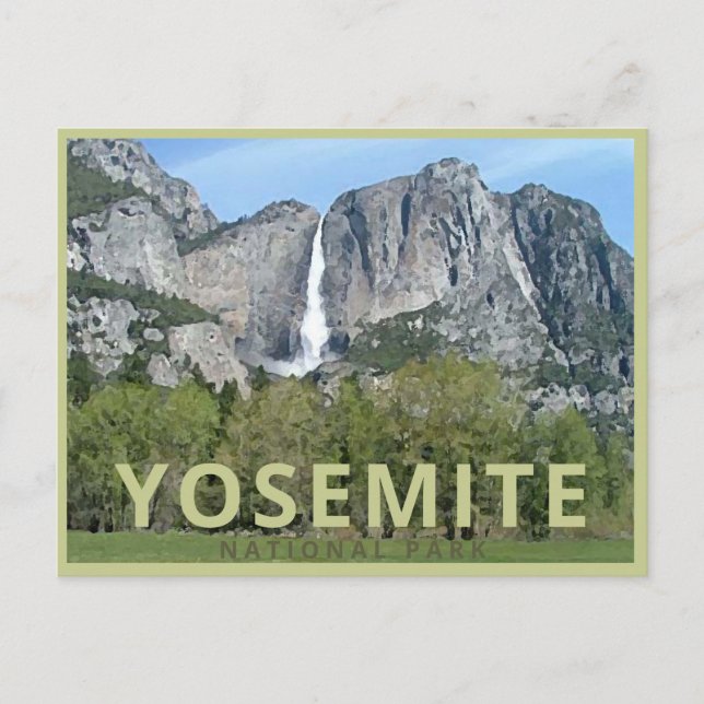 Scenic Yosemite Vintage Postcard (Front)