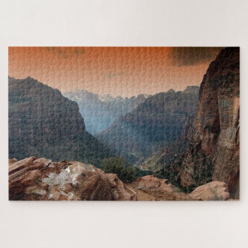Scenic Zion Park Mountains Jigsaw Puzzle