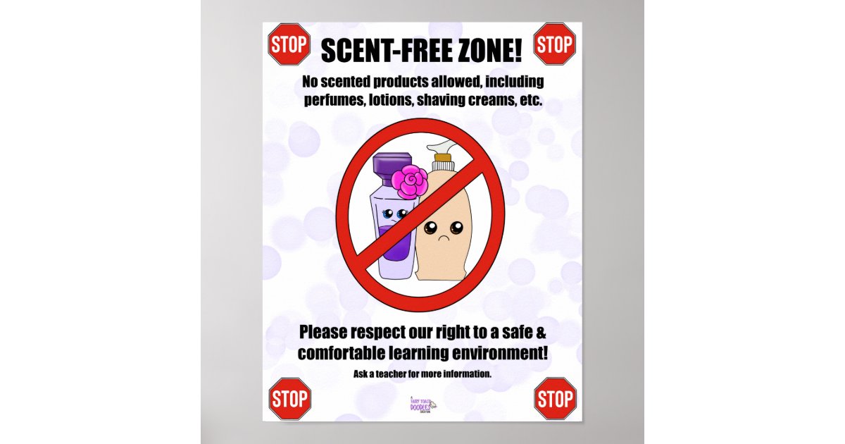 Scentfree Allergy Poster Zazzle