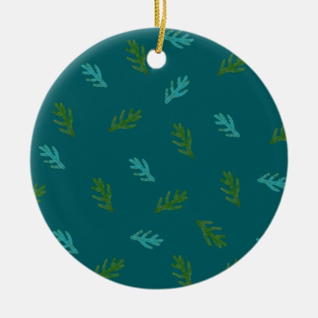 Scent of a forest  ceramic ornament (Front)