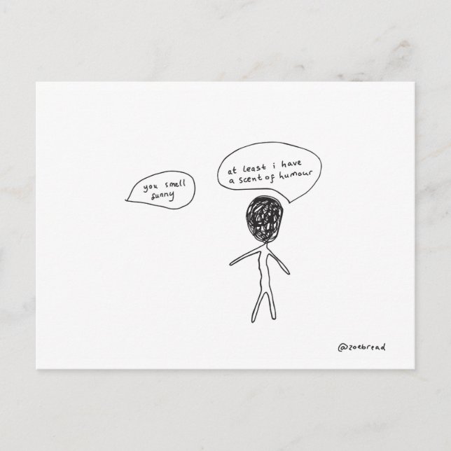 scent of humour postcard (Front)
